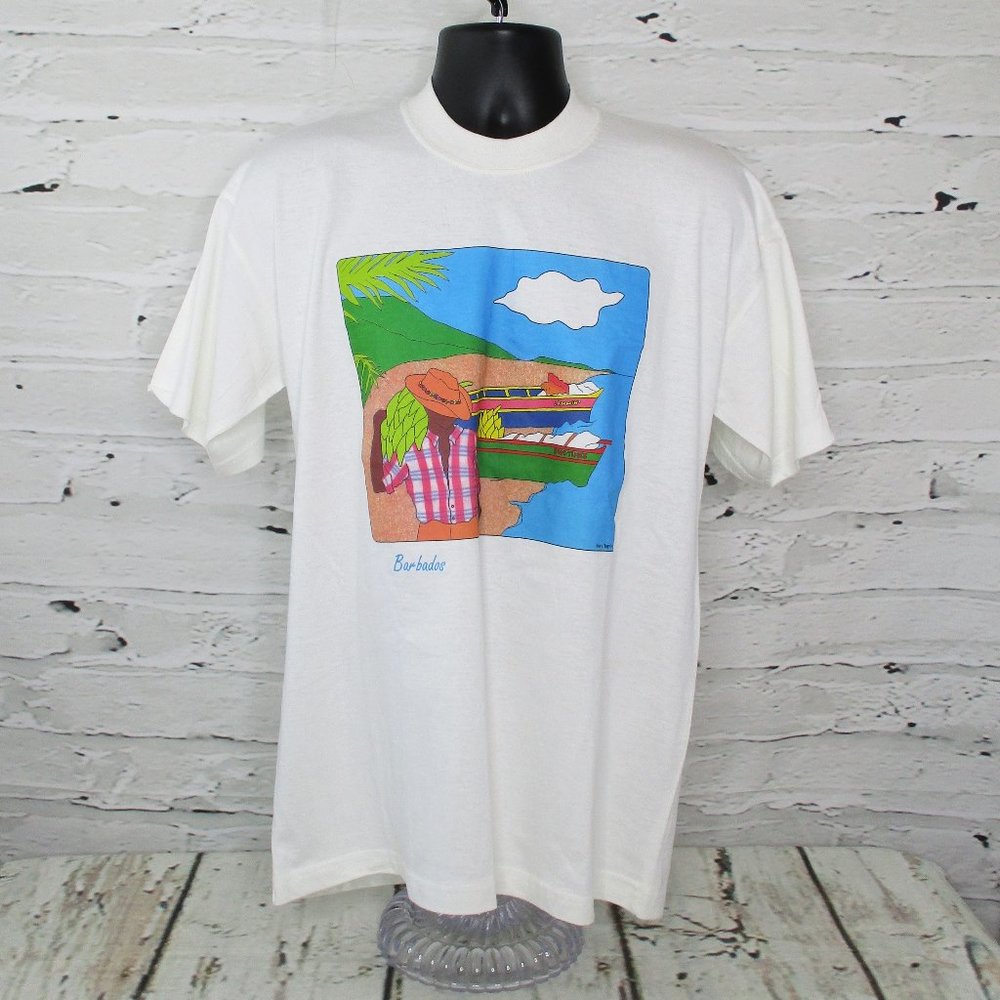 River Bay Barbados Screenprint T-Shirt